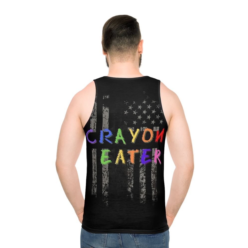 Patriotic Crayon Eater Unisex Military Tank Top