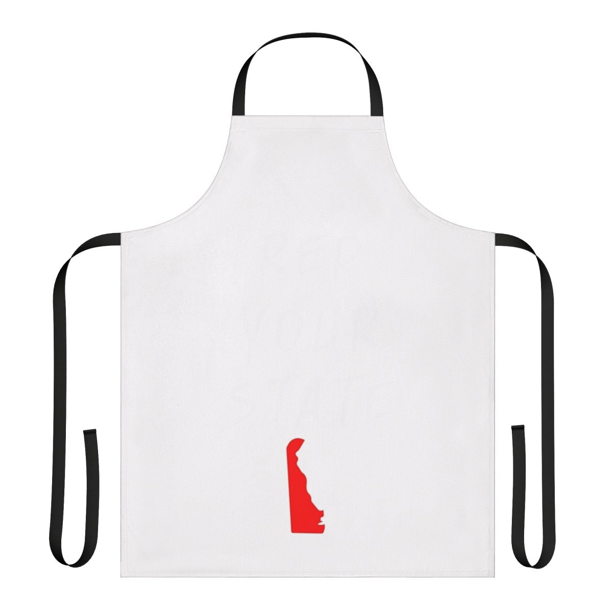 Patriotic apron featuring the state of Delaware for home cooking and baking