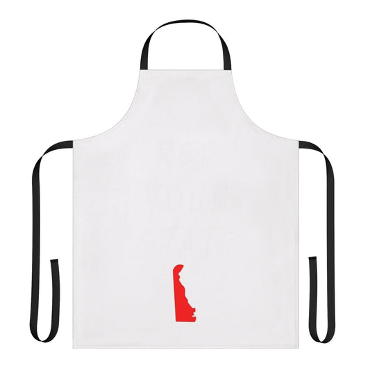 Patriotic apron featuring the state of Delaware for home cooking and baking
