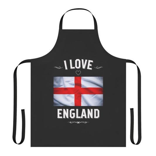"Apron featuring the England flag design, ideal for celebrating English heritage and patriotism"