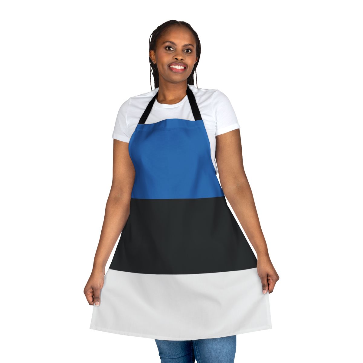 Apron featuring the flag of Estonia