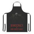 Patriotic fallout-themed apron with Liberty Prime graphics