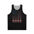 Patriotic fencing USA flag tank top