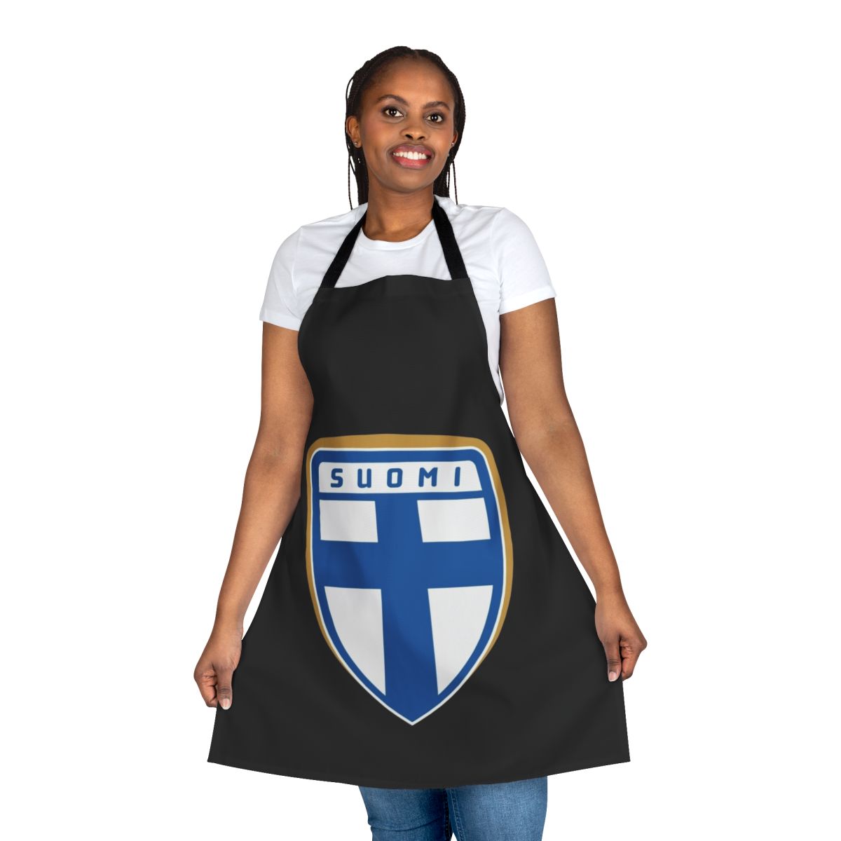 Finland ice hockey team logo on an apron