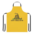 Patriotic Gadsden Flag design on an apron, featuring the "Don't Tread on Me" slogan.