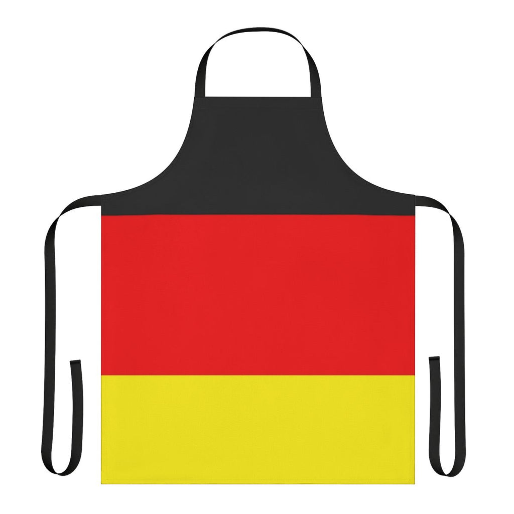 Germany flag printed on a high-quality cotton apron for cooking, baking, gardening, and more.