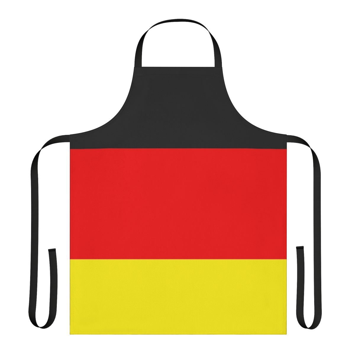 Germany flag printed on a high-quality cotton apron for cooking, baking, gardening, and more.