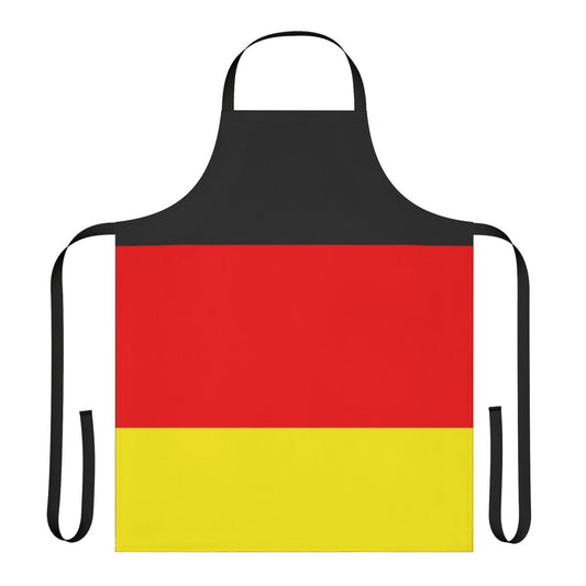 Germany flag printed on a high-quality cotton apron for cooking, baking, gardening, and more.