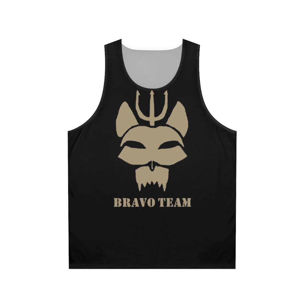 Patriotic military-style unisex tank top