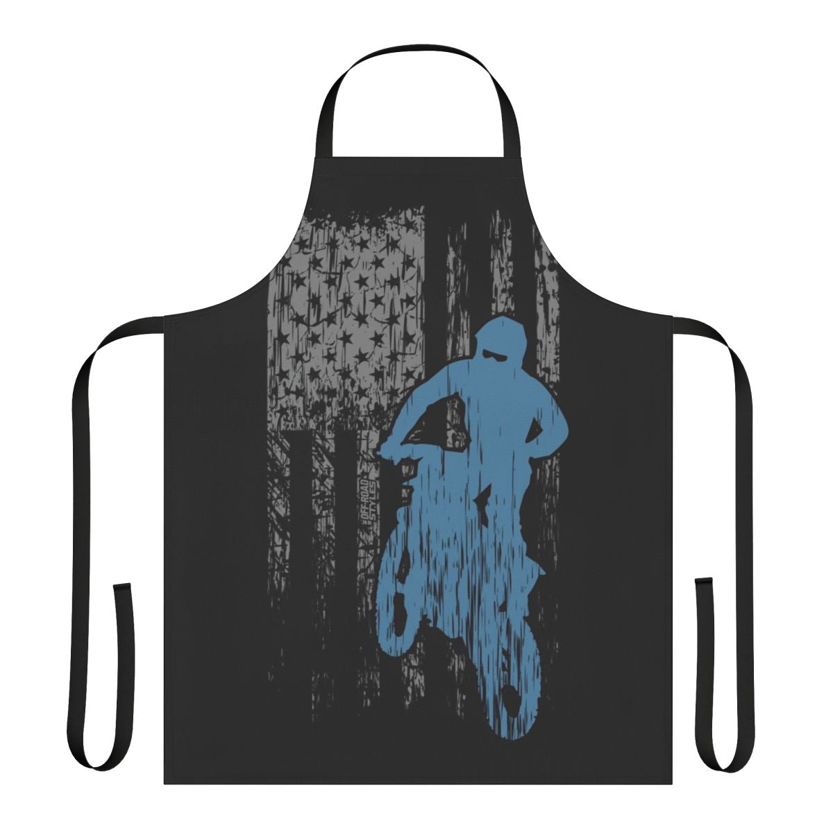 Patriotic-themed motocross dirt bike apron with USA flag design