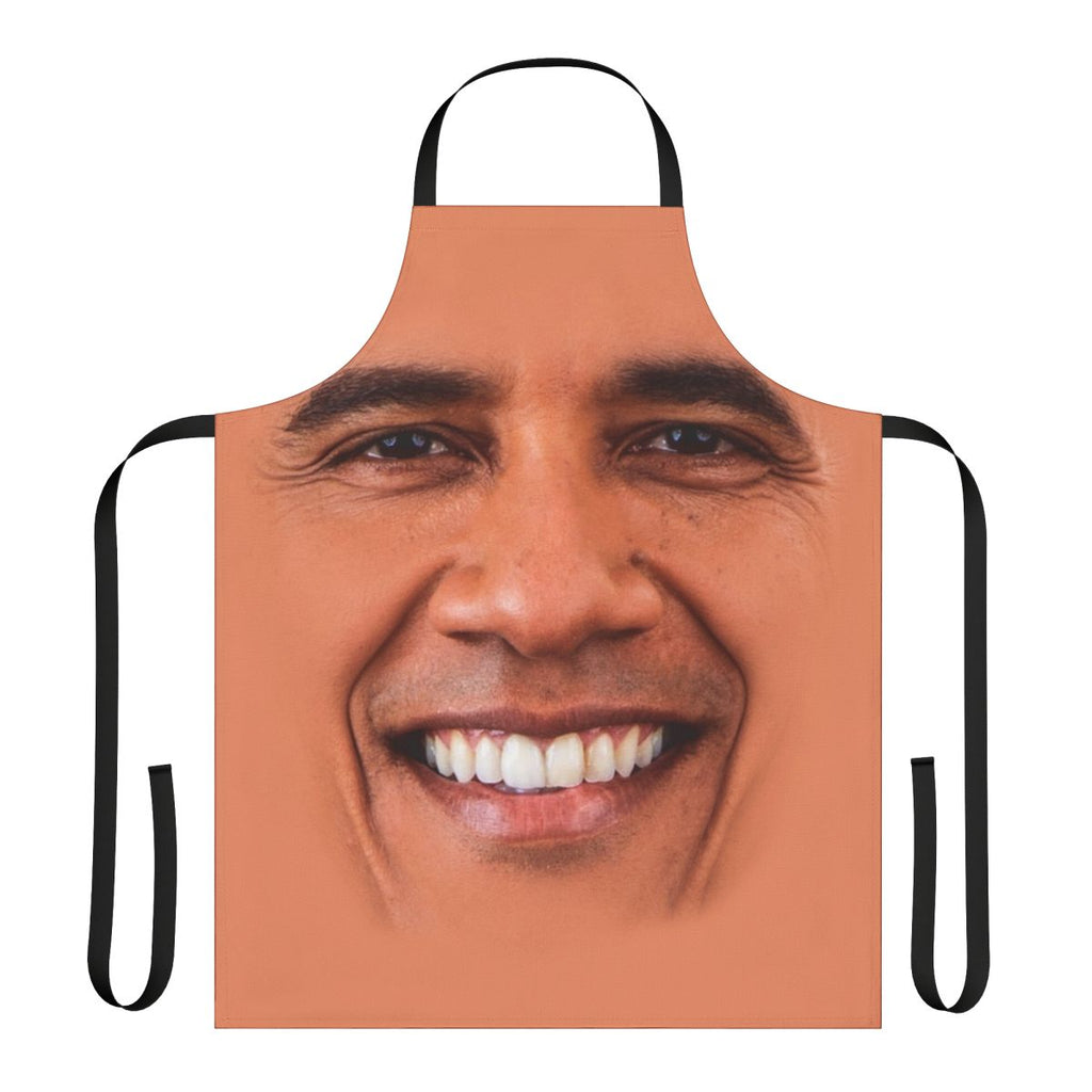 Patriotic Obama-Inspired Apron with American Flag Design