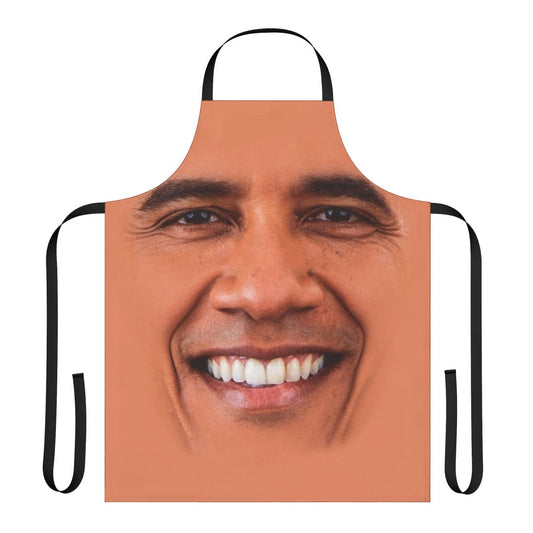 Patriotic Obama-Inspired Apron with American Flag Design