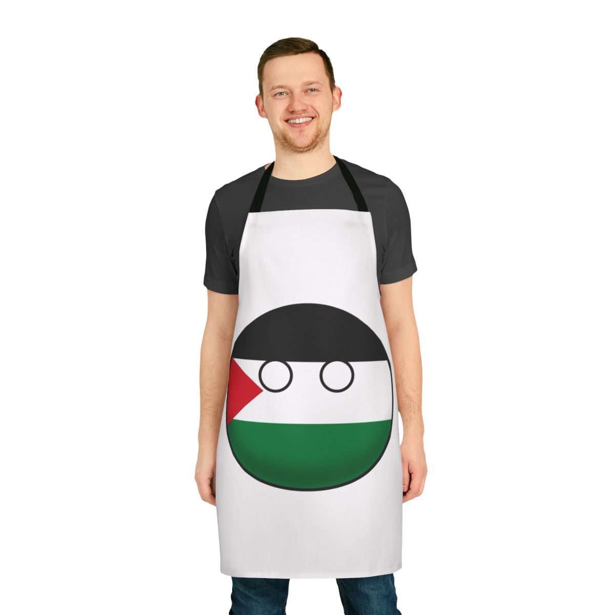 Palestine Countryball Apron with National Flag Design