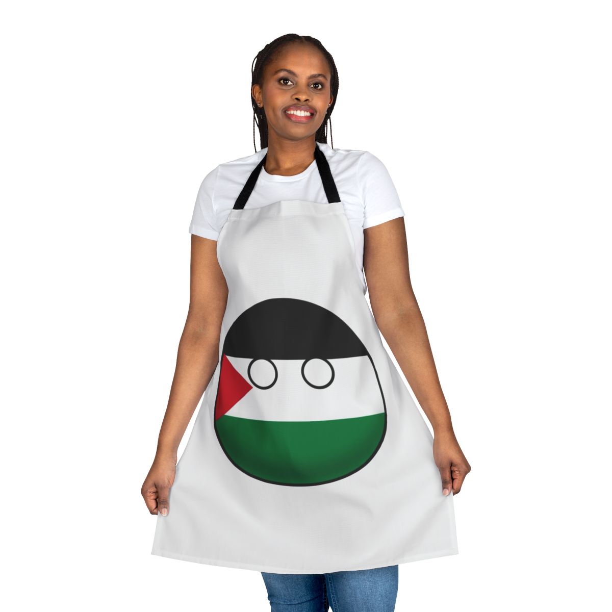 Palestine Countryball Apron with National Flag Design