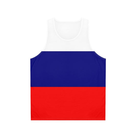 Patriotic Russian Flag Unisex Tank Top