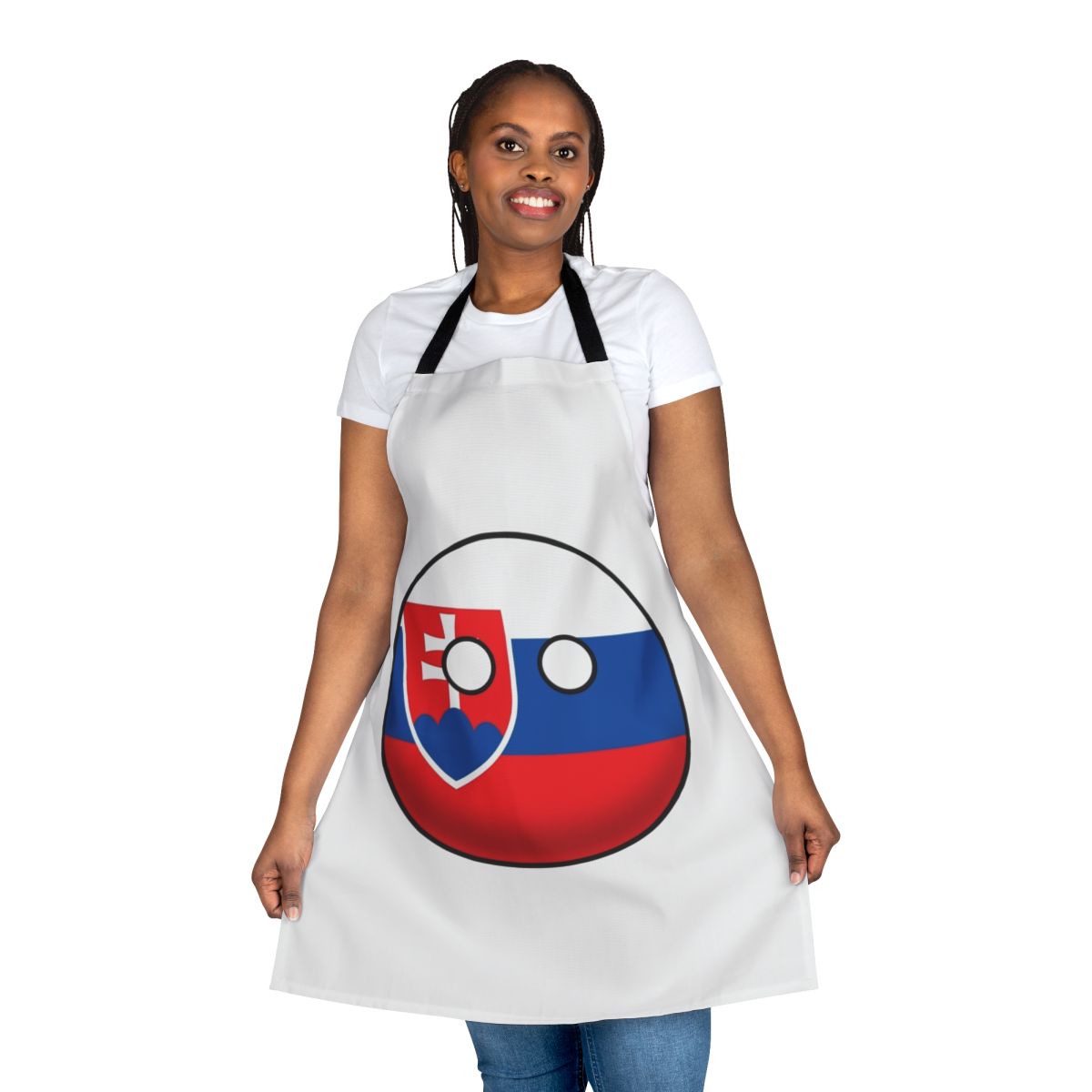 Slovakia Countryball Apron with National Flag Design