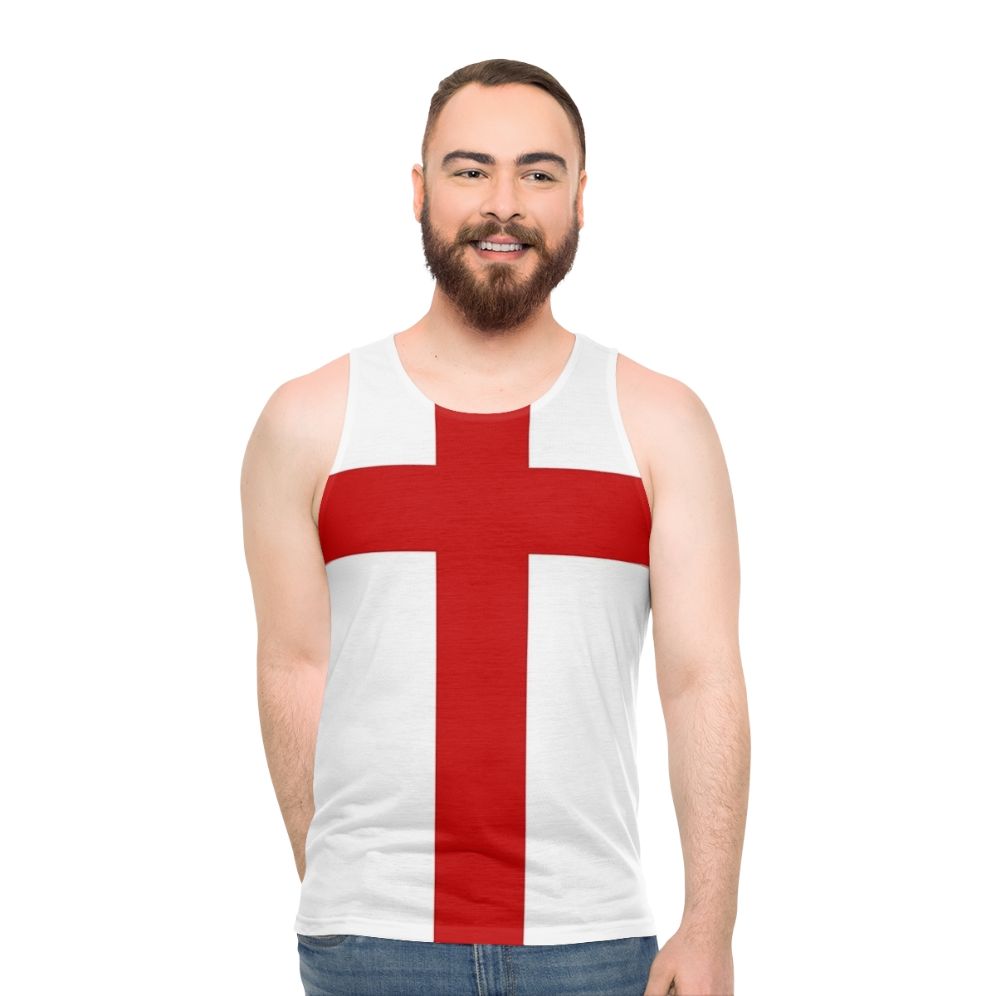 Patriotic St George Cross unisex tank top