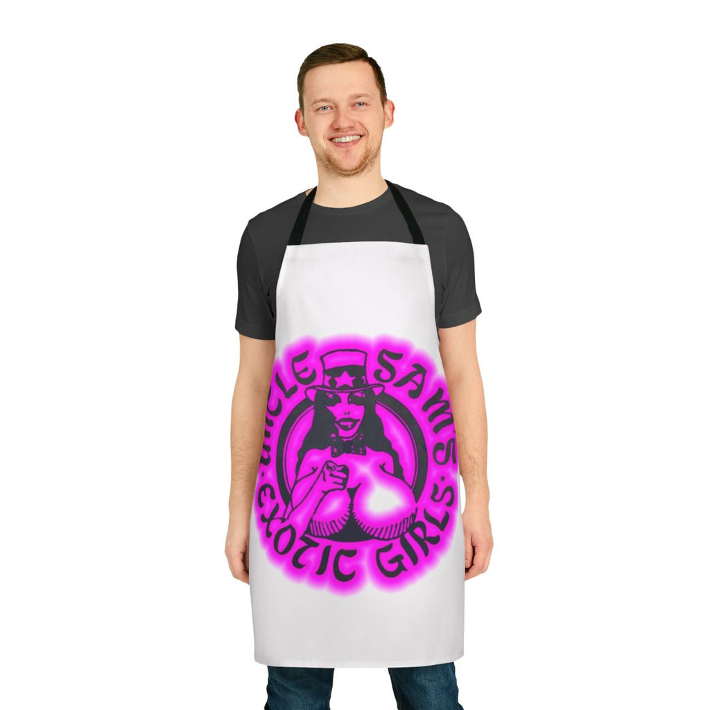 Patriotic apron featuring the American flag and Uncle Sam design
