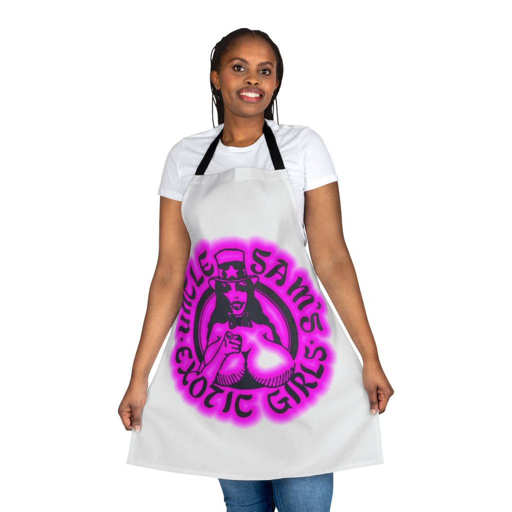 Patriotic apron featuring the American flag and Uncle Sam design