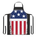 Patriotic stars and stripes design apron for fans of The Prodigy and techno/electronica music