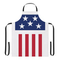 Patriotic stars and stripes apron for cooking, grilling, and barbecuing