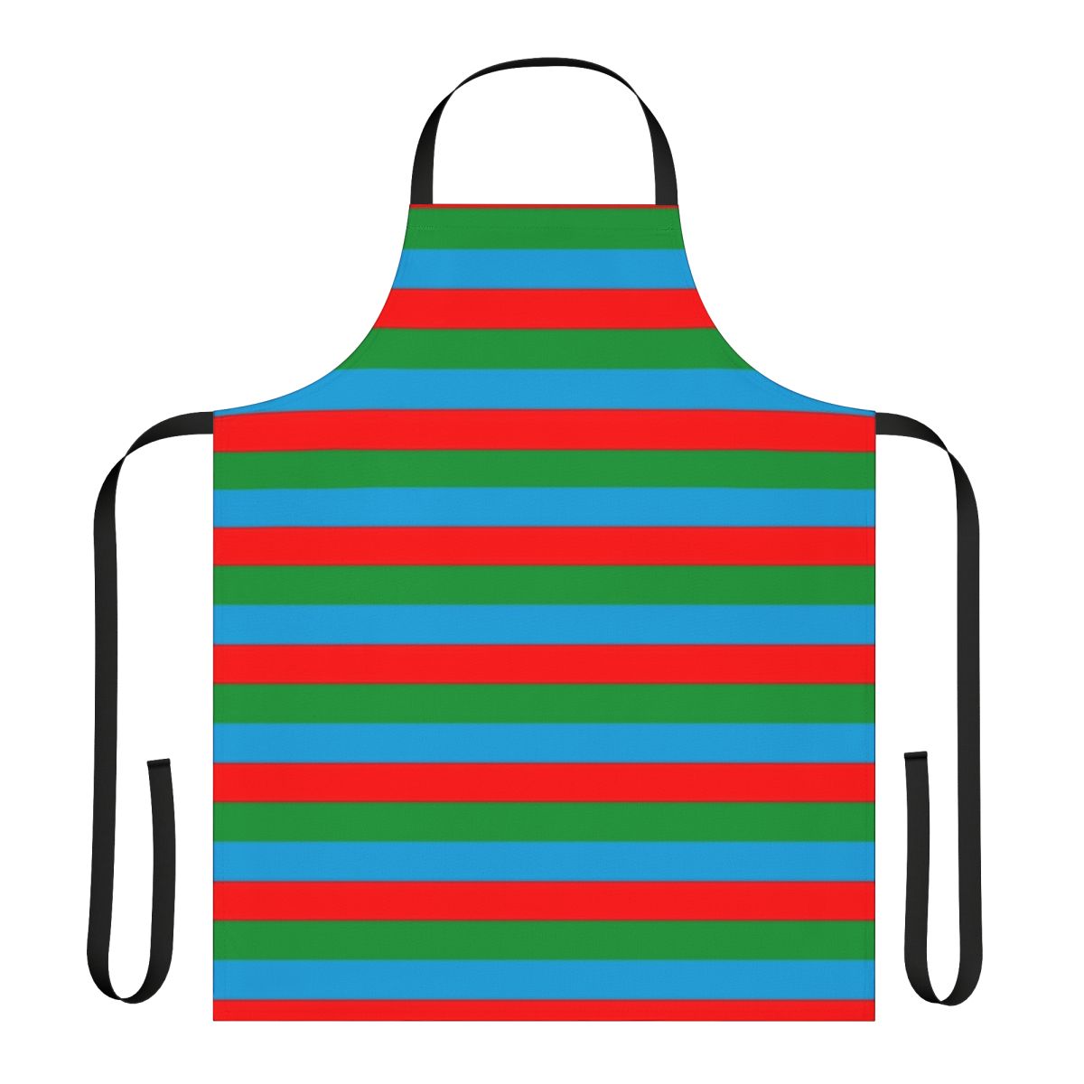 Apron featuring the flag of Azerbaijan with bold striped pattern