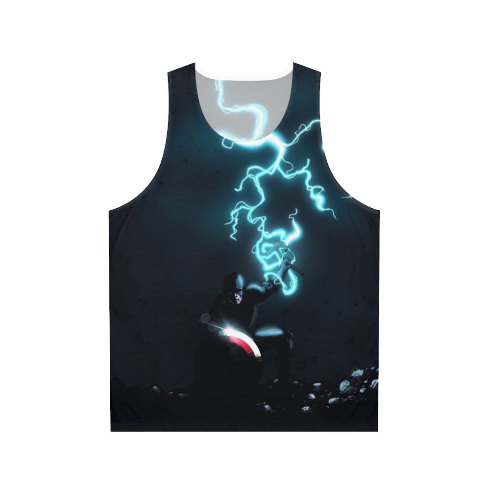 Patriotic superhero unisex tank top