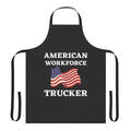 Patriotic trucker apron featuring American flag design