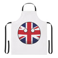 Vibrant United Kingdom flag apron for cooking, baking, and other kitchen tasks