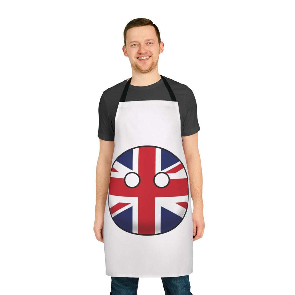 Vibrant United Kingdom flag apron for cooking, baking, and other kitchen tasks