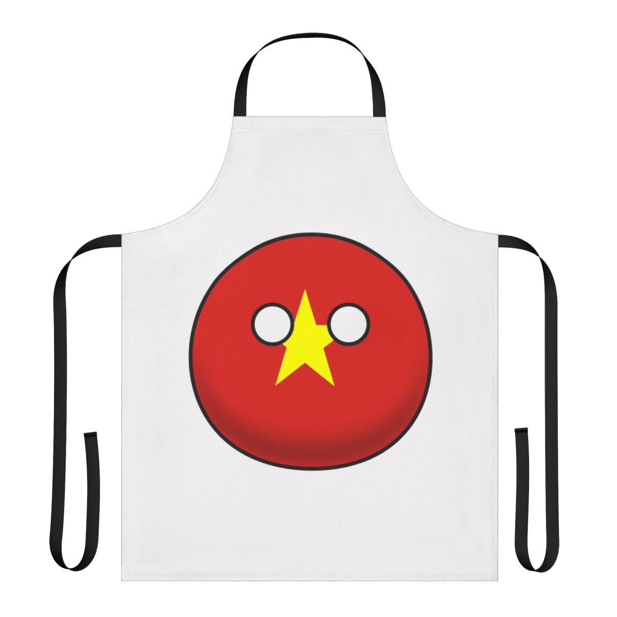 Vibrant apron featuring the iconic Vietnam countryball design