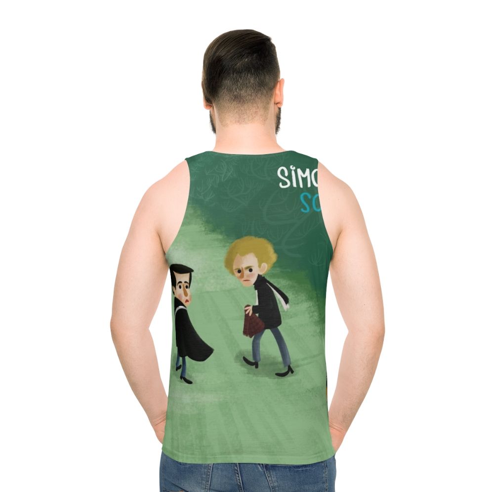 Vintage Sounds of Silence Album Cover Graphic Unisex Tank Top