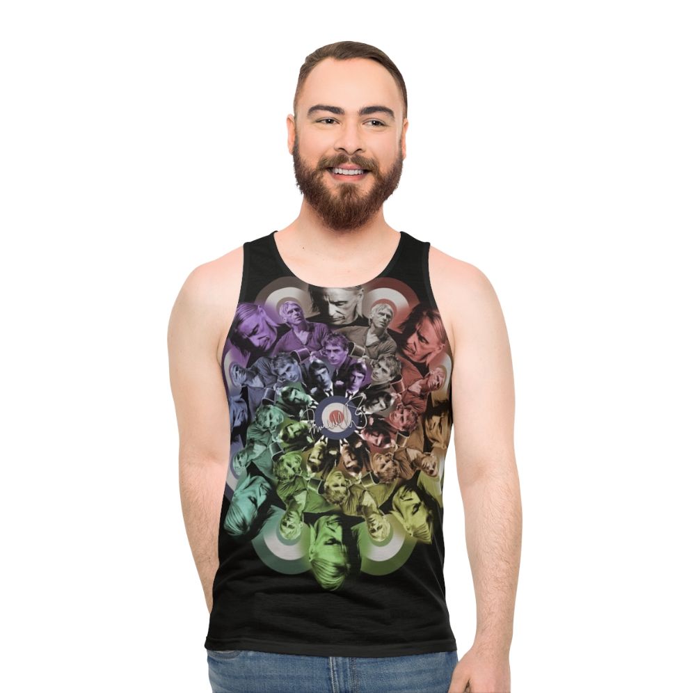Colorful Paul Weller tribute unisex tank top