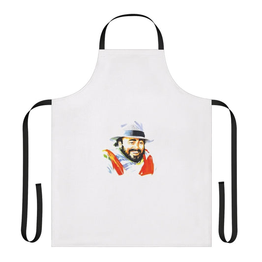 Pavarotti-Inspired Apron Featuring the Iconic Opera Singer