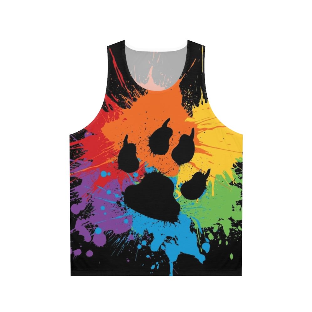 Paw Pride Dark 2019 Unisex Anthro Animal Tank Top