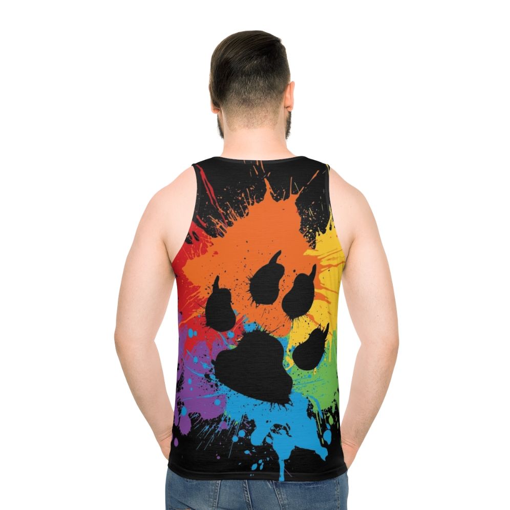 Paw Pride Dark 2019 Unisex Anthro Animal Tank Top