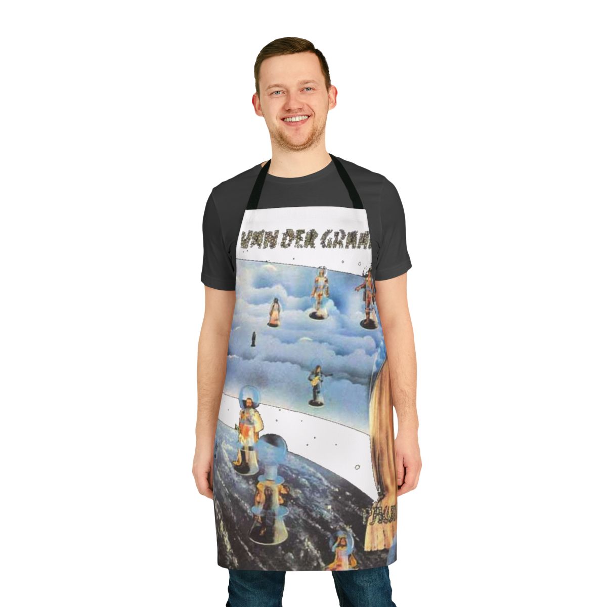 Pawn Hearts inspired apron featuring a unique music-themed design
