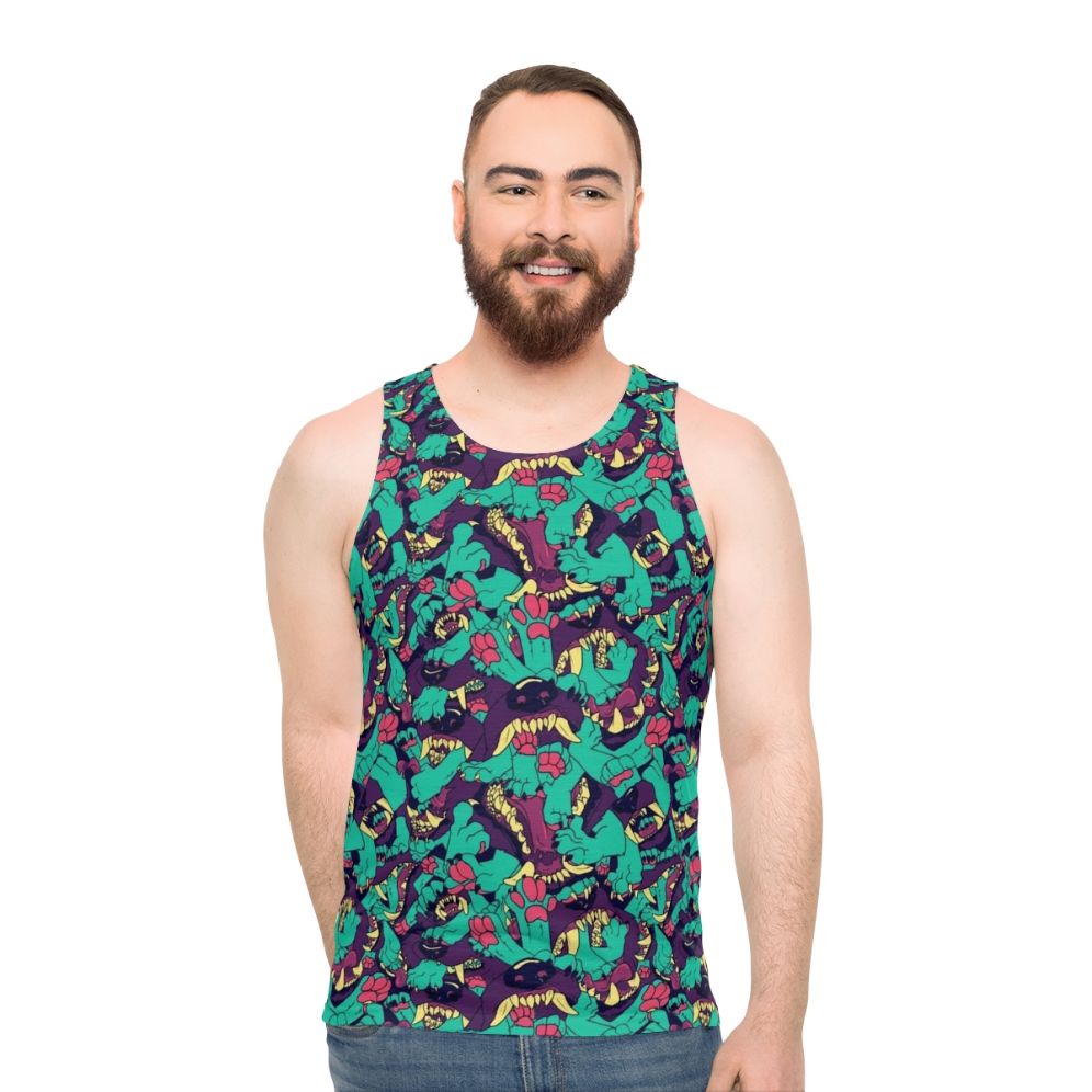 Paws and Maws Animal Print Unisex Tank Top