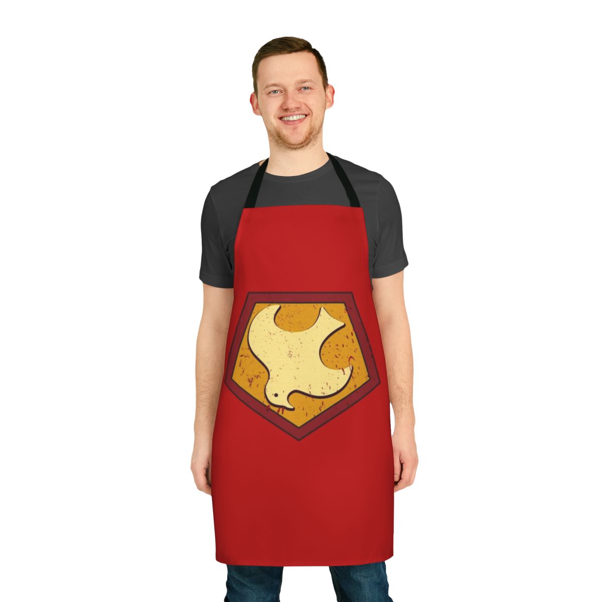 Peacemaker-Inspired Emblem Apron with Peace Logo