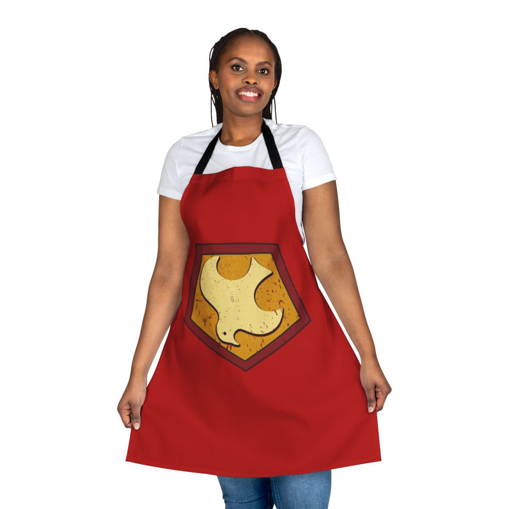 Peacemaker-Inspired Emblem Apron with Peace Logo