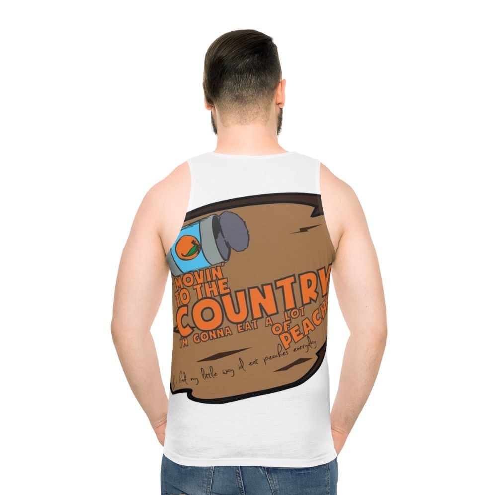 Retro peach unisex tank top
