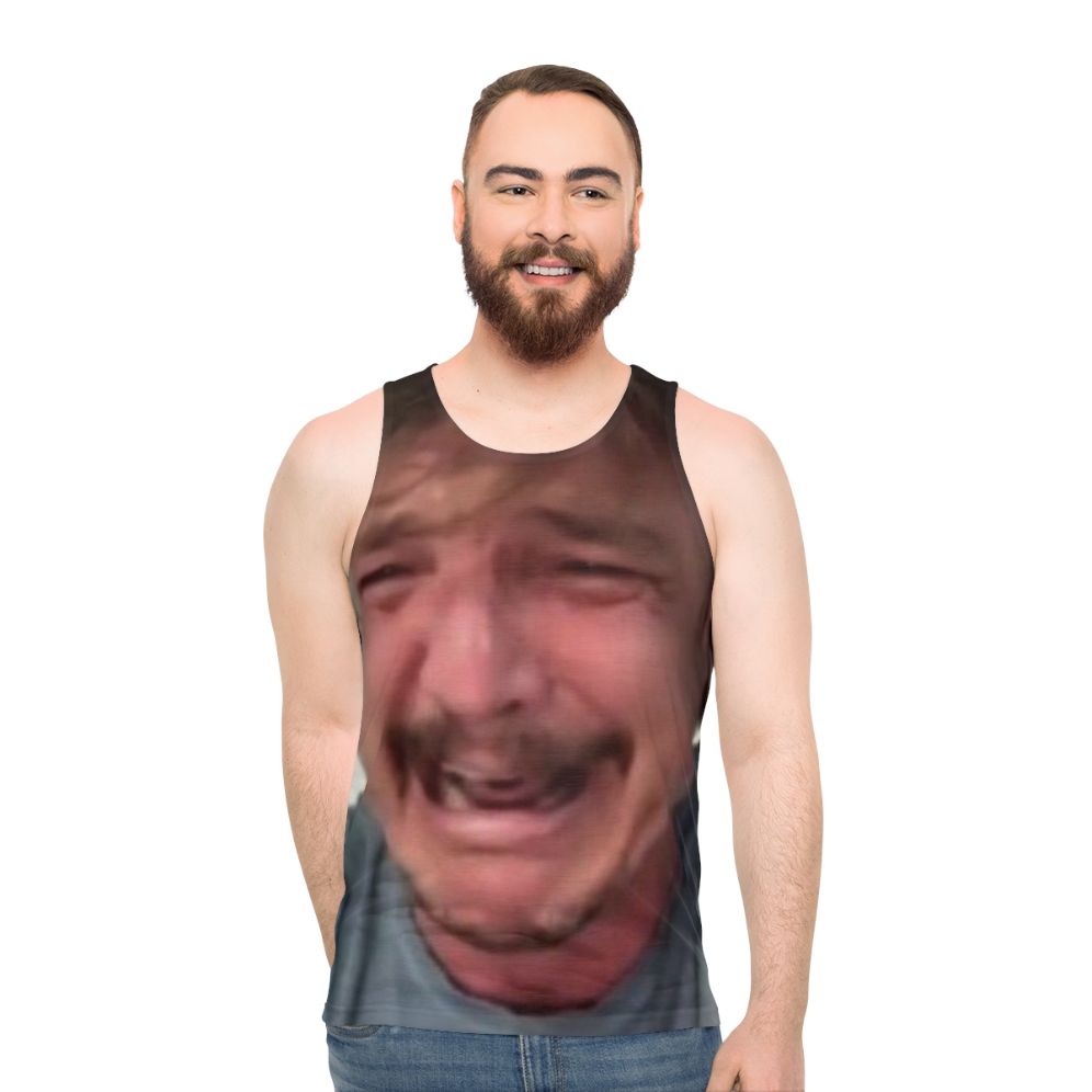 Pedro Pascal Crying Meme Unisex Tank Top