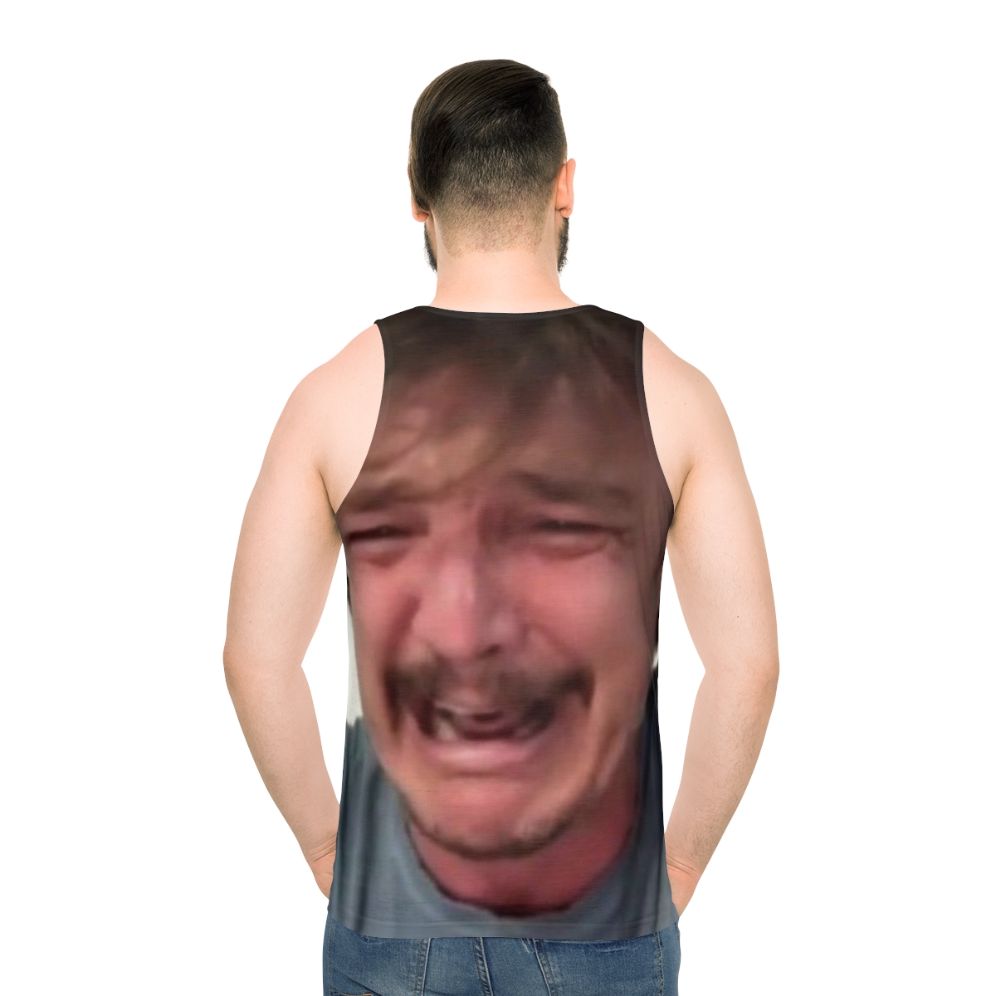 Pedro Pascal Crying Meme Unisex Tank Top