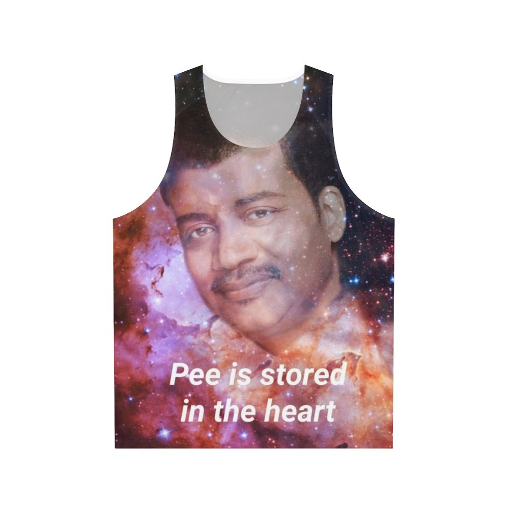 Unisex "Pee Is Stored In The Heart" Funny Meme Tank Top