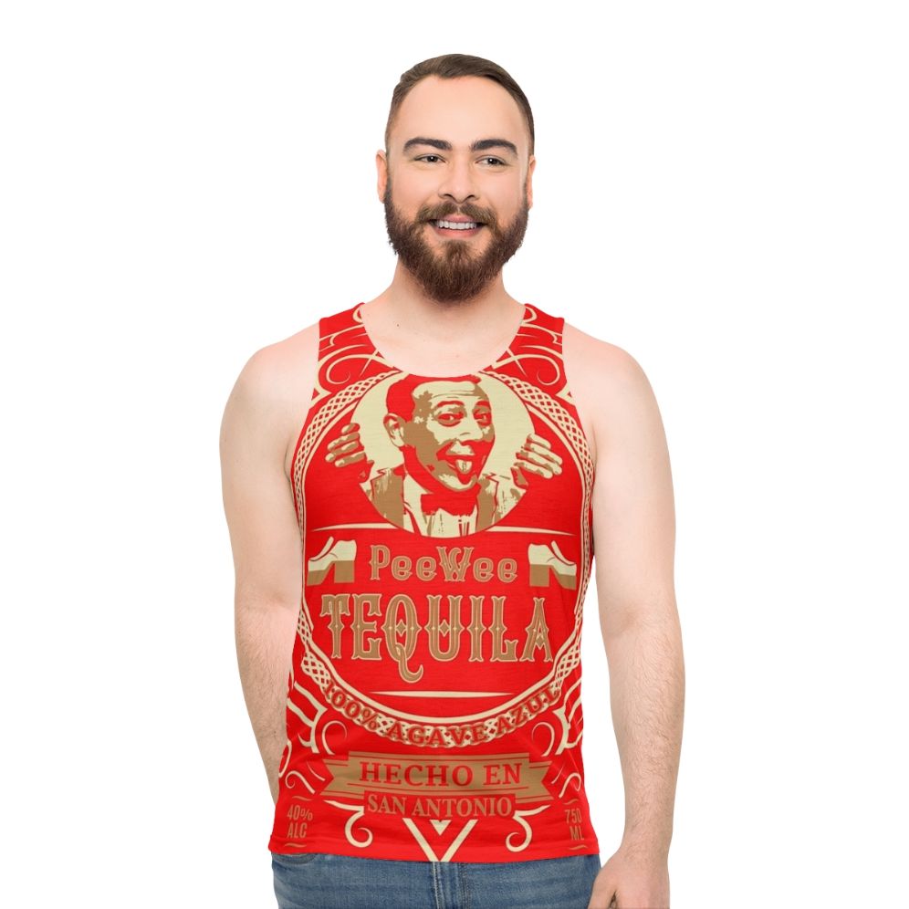 Pee Wee Herman Tequila Label Unisex Tank Top