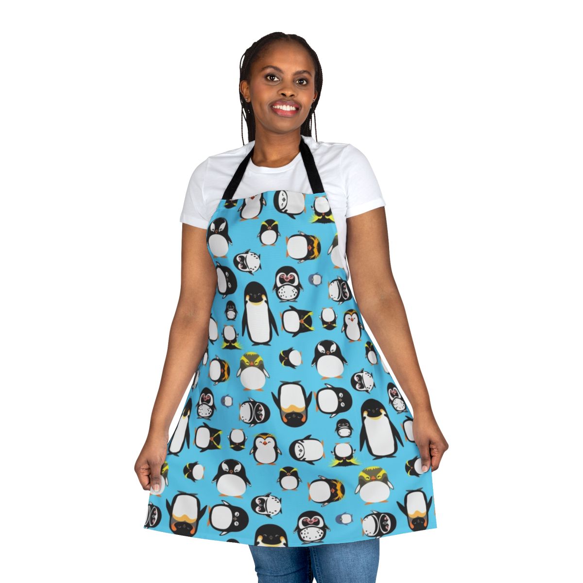 Penguin apron featuring different penguin species