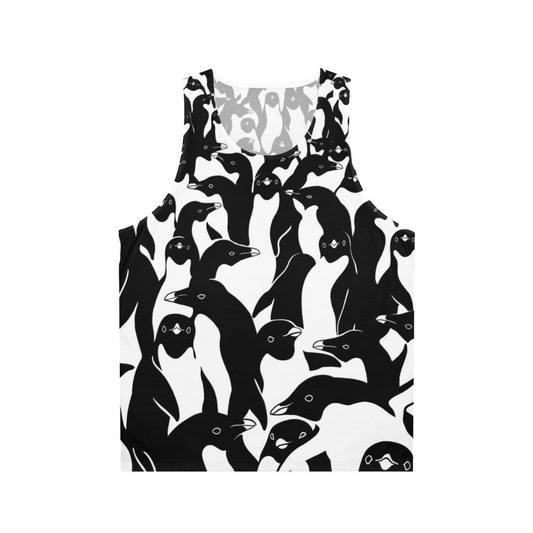 Penguin tank top with camo pattern