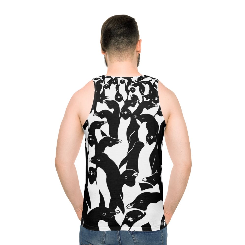 Penguin tank top with camo pattern