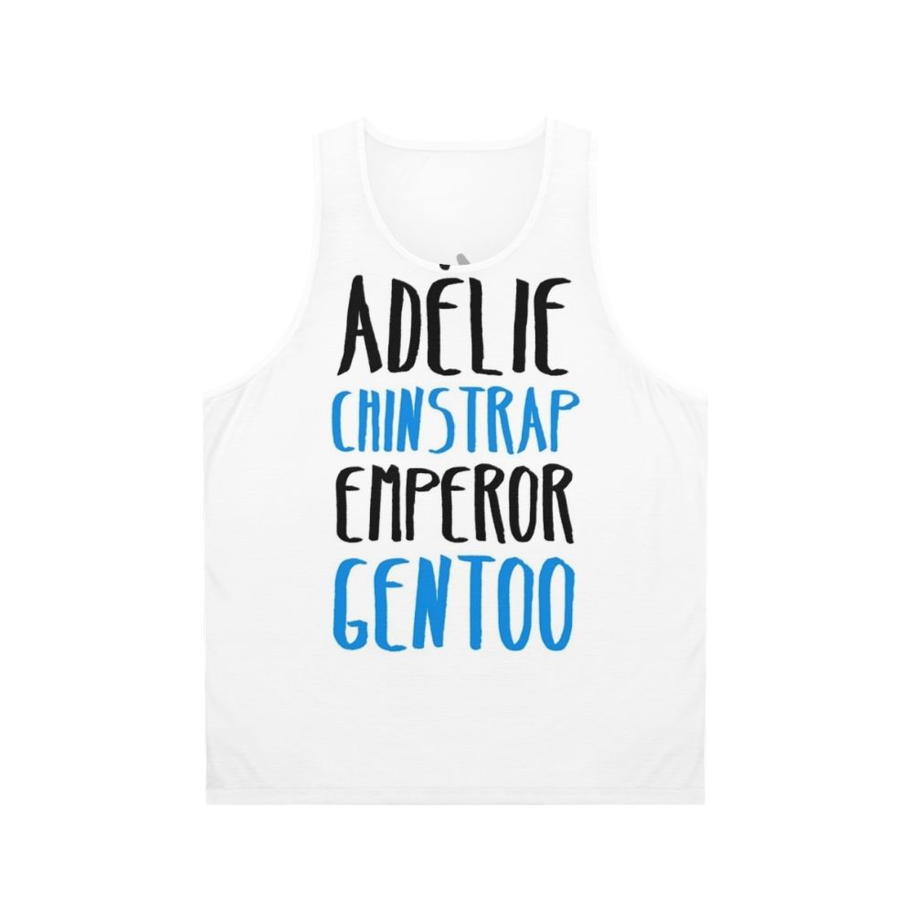 Penguin themed unisex tank top