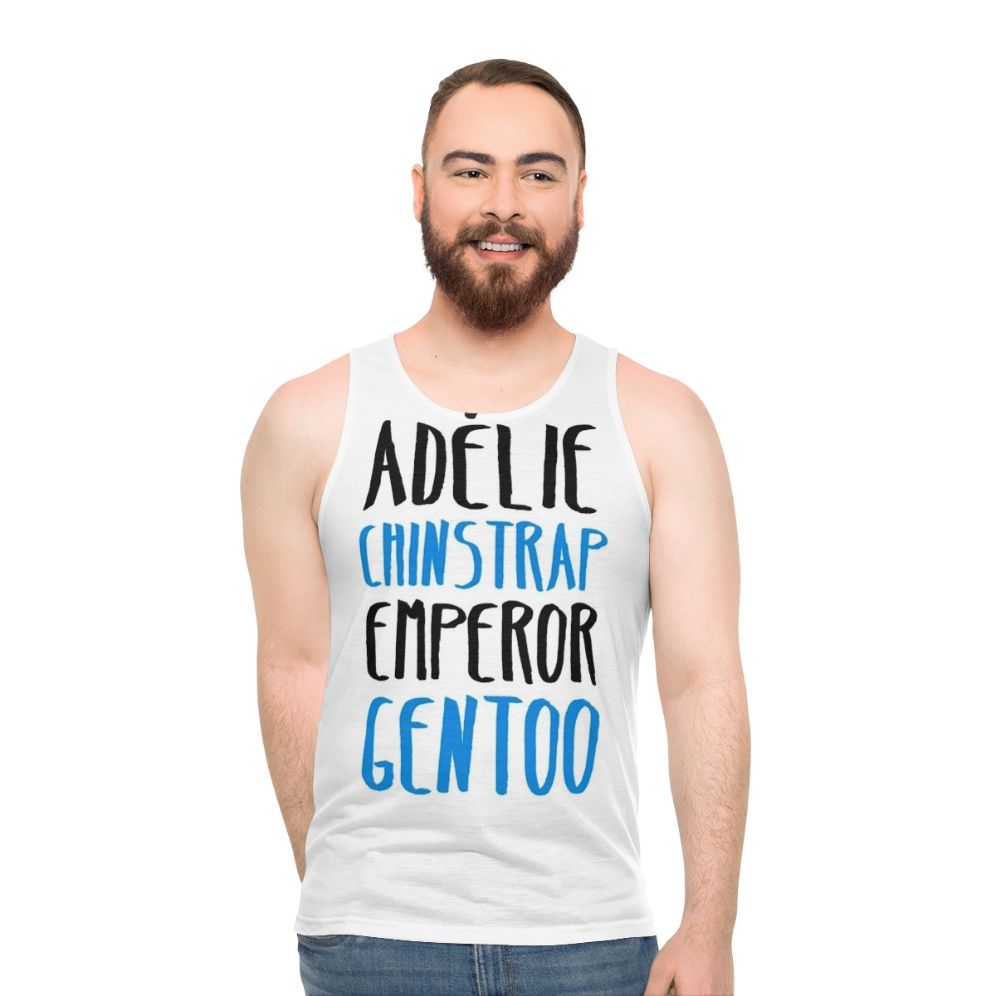 Penguin themed unisex tank top